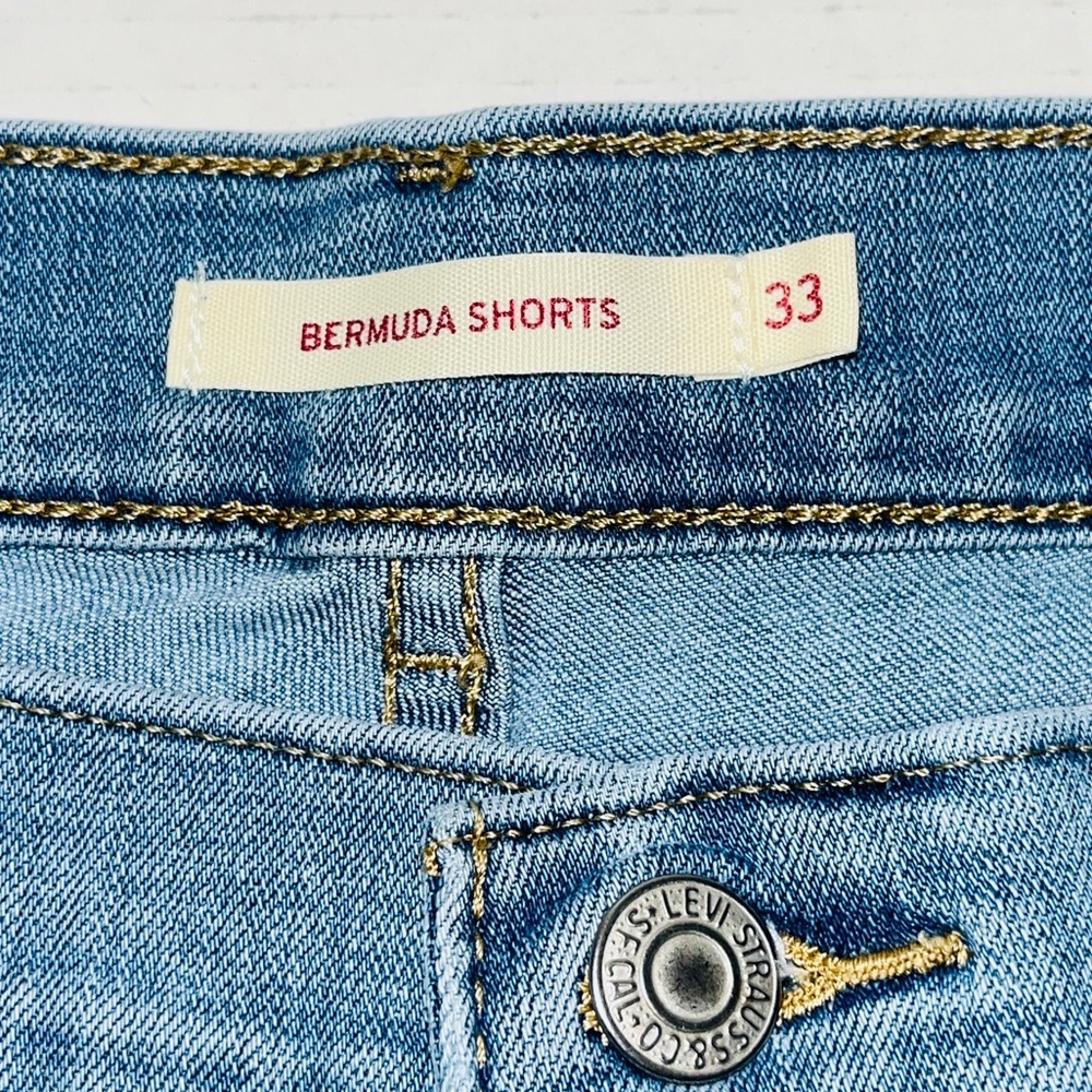 Levi’s‎ Jeans Bermuda Shorts Light Wash Denim Stretch 33 - Picture 5 of 5